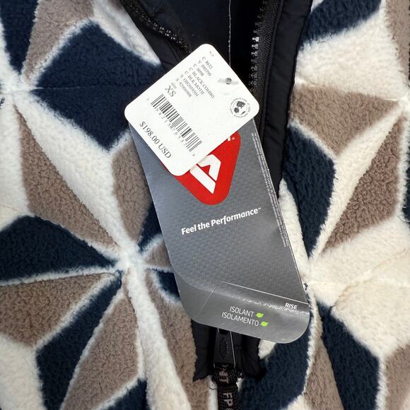 NWT Free People Mountain High 3D Fleece Jacket Women’s XS Half Zip Lined $198 - Picture 6 of 8